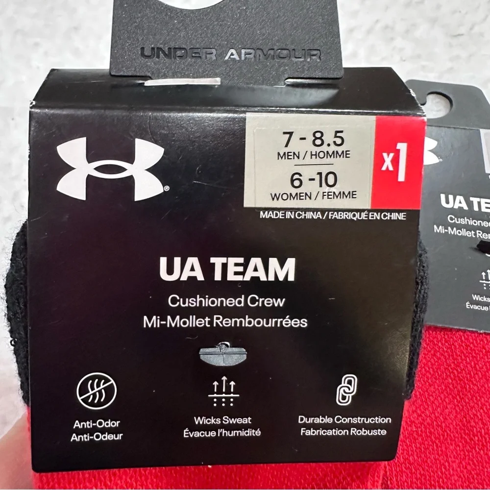 Under Armour Red UA Team Socks